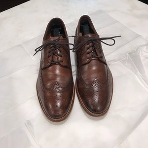 Johnston & Murphy brown leather brogues